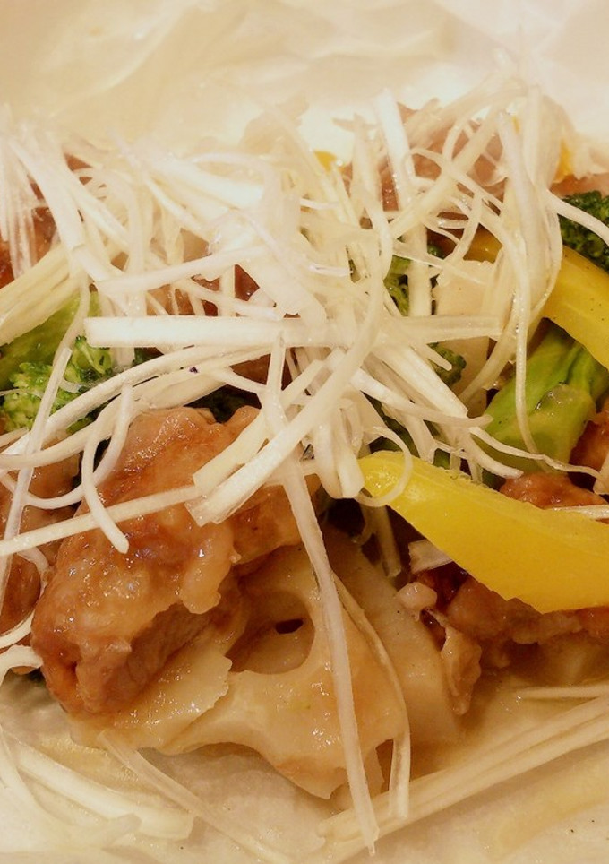 簡単レンジ調理☆野菜と豚肉の中華蒸し-レシピのメイン写真