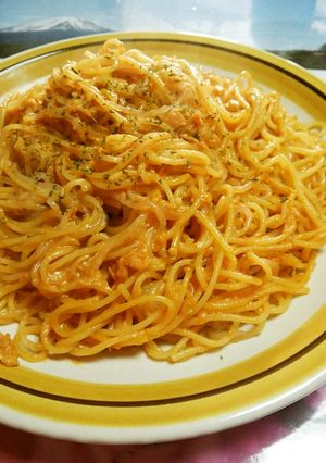 ツナとケチャップのしらたきパスタ-レシピのメイン写真