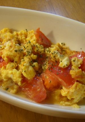 ふわふわ卵のﾄﾏﾄ炒め-レシピのメイン写真
