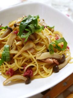 梅と大葉の和風パスタ-レシピのメイン写真