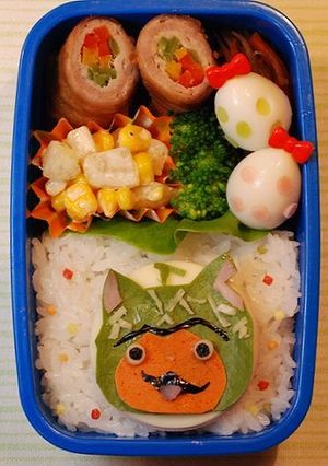 【妖怪ウオッチ】メロンニャン*キャラ弁*-レシピのメイン写真