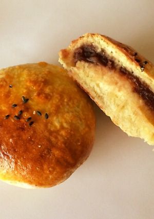 ホットケーキミックスとお豆腐deあんぱん-レシピのメイン写真
