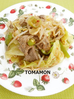 ruhru健康フライパンで簡単肉野菜炒め-レシピのメイン写真