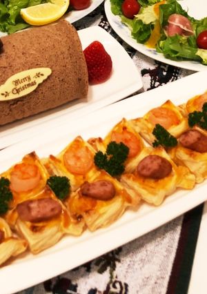 ウィンナーと卵マヨ＊ひと口パイ-レシピのメイン写真