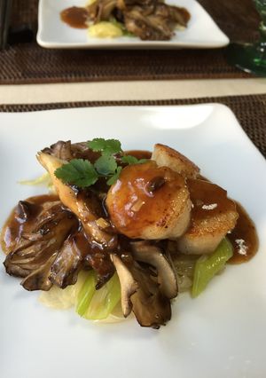 帆立貝の浜納豆ソースかけ-レシピのメイン写真