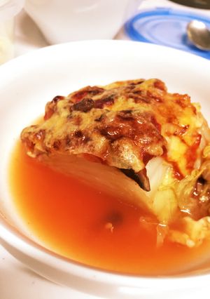 白菜のチーズ焼き（トマト味）-レシピのメイン写真