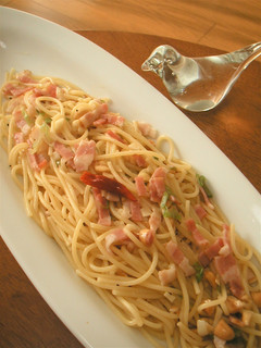長ねぎの*青いとこのパスタ*-レシピのメイン写真
