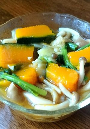 簡単ぱぱっと☆かぼちゃときのこの炒め煮☆-レシピのメイン写真