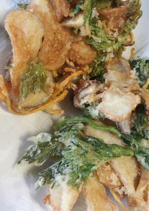 セロリの葉とさつま揚げのかき揚げ-レシピのメイン写真