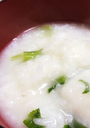 七草粥の日に作って貰った♡餅菜粥-レシピのメイン写真