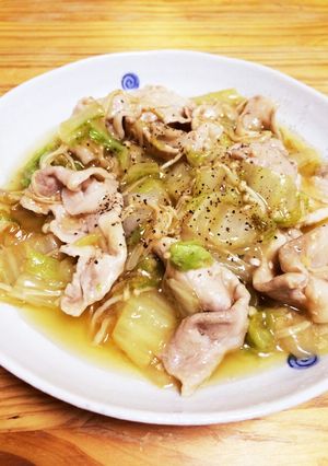 豚バラ白菜のごまポンあんかけ-レシピのメイン写真