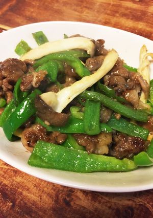 牛肉とピーマン、エリンギ炒め-レシピのメイン写真