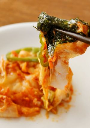 レンジで簡単！キムチ入りおもちーズ-レシピのメイン写真