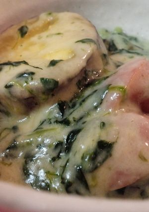 お餅を溶かして♪さつま芋の洋風スープ雑煮-レシピのメイン写真