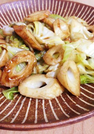 キャベツとちくわのバターソース炒め-レシピのメイン写真