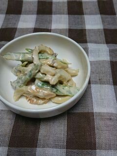 アスパラと竹輪のゴママヨネーズ和え-レシピのメイン写真