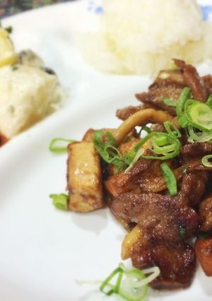 ごはんが進む〜！！豚肉と厚揚げの味噌炒め-レシピのメイン写真