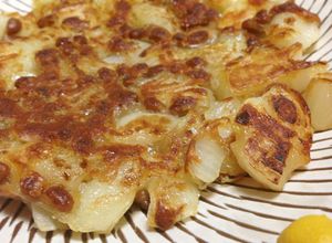 納豆と玉ねぎのフライパン焼き-レシピのメイン写真