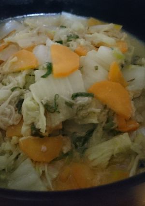 あらおいしい♪ツナと白菜の味噌バター煮-レシピのメイン写真