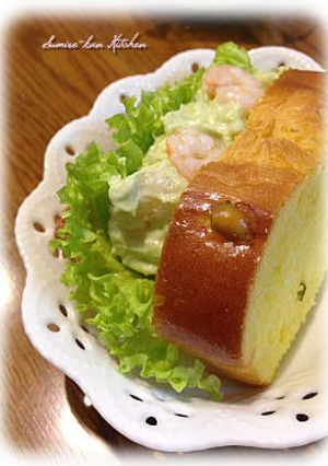 アボカドとエビのシーザー風味サンドイッチ-レシピのメイン写真