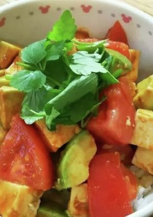簡単♪韓国風サラダ＊ヘルシーポキ丼-レシピのメイン写真