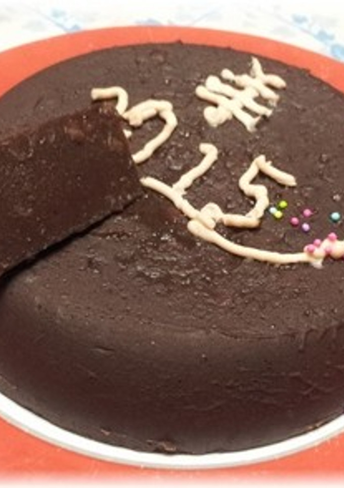 ケーキ風に簡単に作る小豆ようかん-レシピのメイン写真