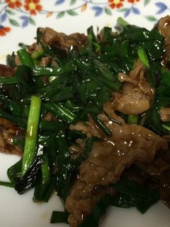 簡単ニラと牛肉のオイスター炒め-レシピのメイン写真