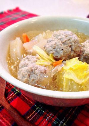 レンコン肉団子のオイスタースープ-レシピのメイン写真