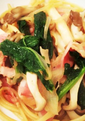 免疫力アップ☆菜の花ときのこ和風パスタ-レシピのメイン写真