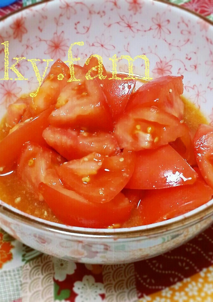 トマトのだし醤油おひたし-レシピのメイン写真