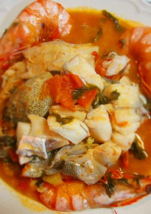 簡単海鮮トマトスープ トマト缶不要-レシピのメイン写真