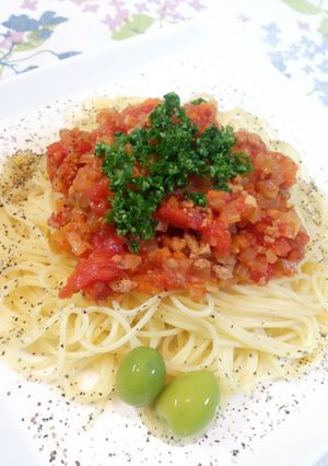 ♪たっぷりセロリのミートソース♪-レシピのメイン写真