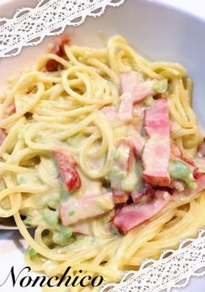 簡単☆アボカドとベーコンのクリームパスタ-レシピのメイン写真