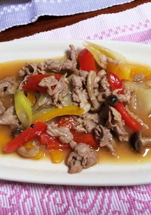 豚肉と冷蔵庫の残り物で-レシピのメイン写真