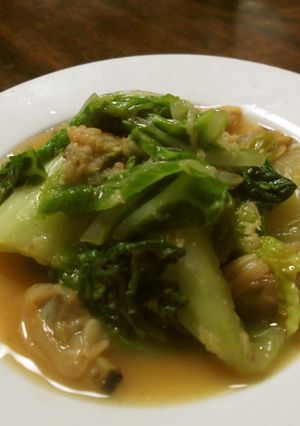 冷凍あさりと白菜の醤油炒め-レシピのメイン写真