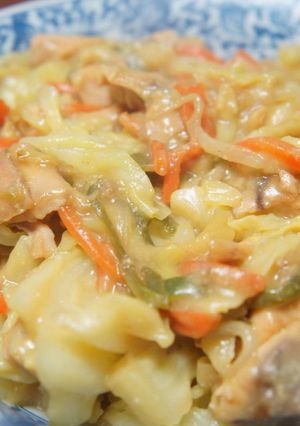 鮭と野菜のバター・味噌炒め-レシピのメイン写真