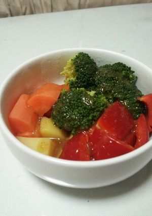 ﾚﾝｼﾞで簡単★温野菜ｻﾗﾀﾞ★-レシピのメイン写真