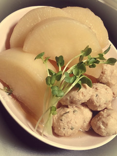 ほっこり。鶏団子と大根の煮物-レシピのメイン写真
