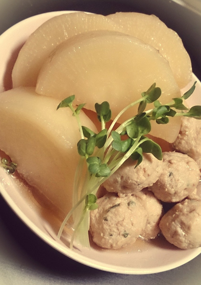 ほっこり。鶏団子と大根の煮物-レシピのメイン写真