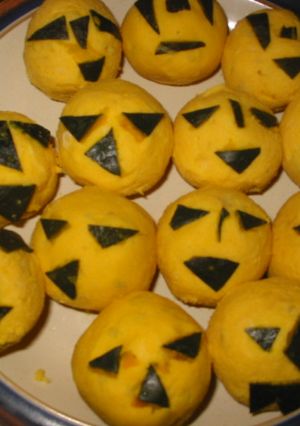 ハロウィン♪かぼちゃのチーズだんご-レシピのメイン写真