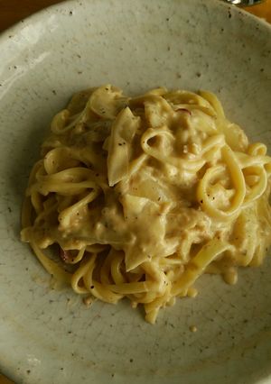 濃厚、簡単。ツナのチーズクリームパスタ-レシピのメイン写真