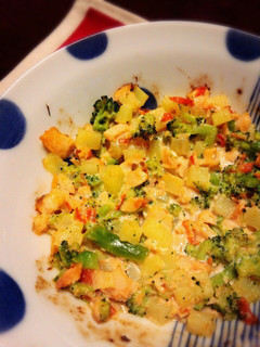 離乳食☆完了期☆鮭と野菜のマヨ焼き-レシピのメイン写真