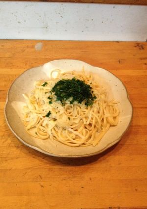 玉葱ソースのパスタ-レシピのメイン写真