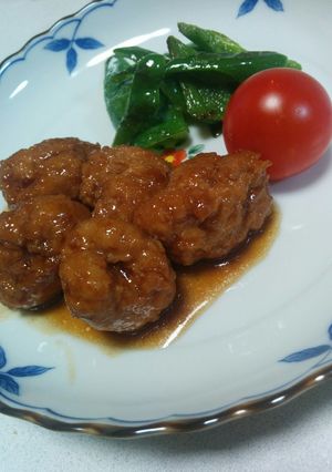 鶏だんごの照り煮-レシピのメイン写真