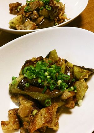 茄子と豚肉の味噌炒め-レシピのメイン写真