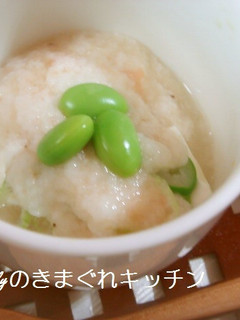豆腐のメンタ長芋蒸し-レシピのメイン写真