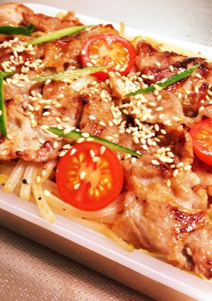 簡単 節約 野球少年の焼肉弁当 塩魚汁編-レシピのメイン写真