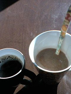 黒豆煮の煮汁で ホットドリンク2種-レシピのメイン写真