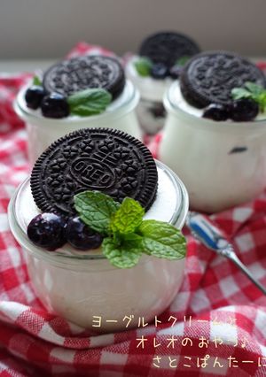 ヨーグルトクリームとオレオのスイーツ♪-レシピのメイン写真