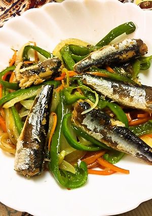 オイルサーディン野菜炒め-レシピのメイン写真